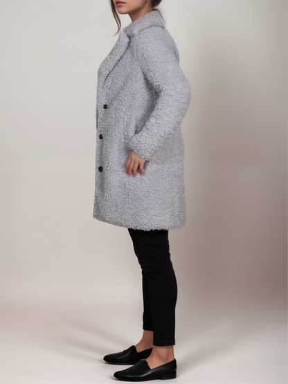 Manteau bouclé recyclé 