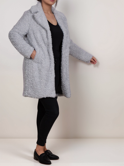 Manteau bouclé recyclé 