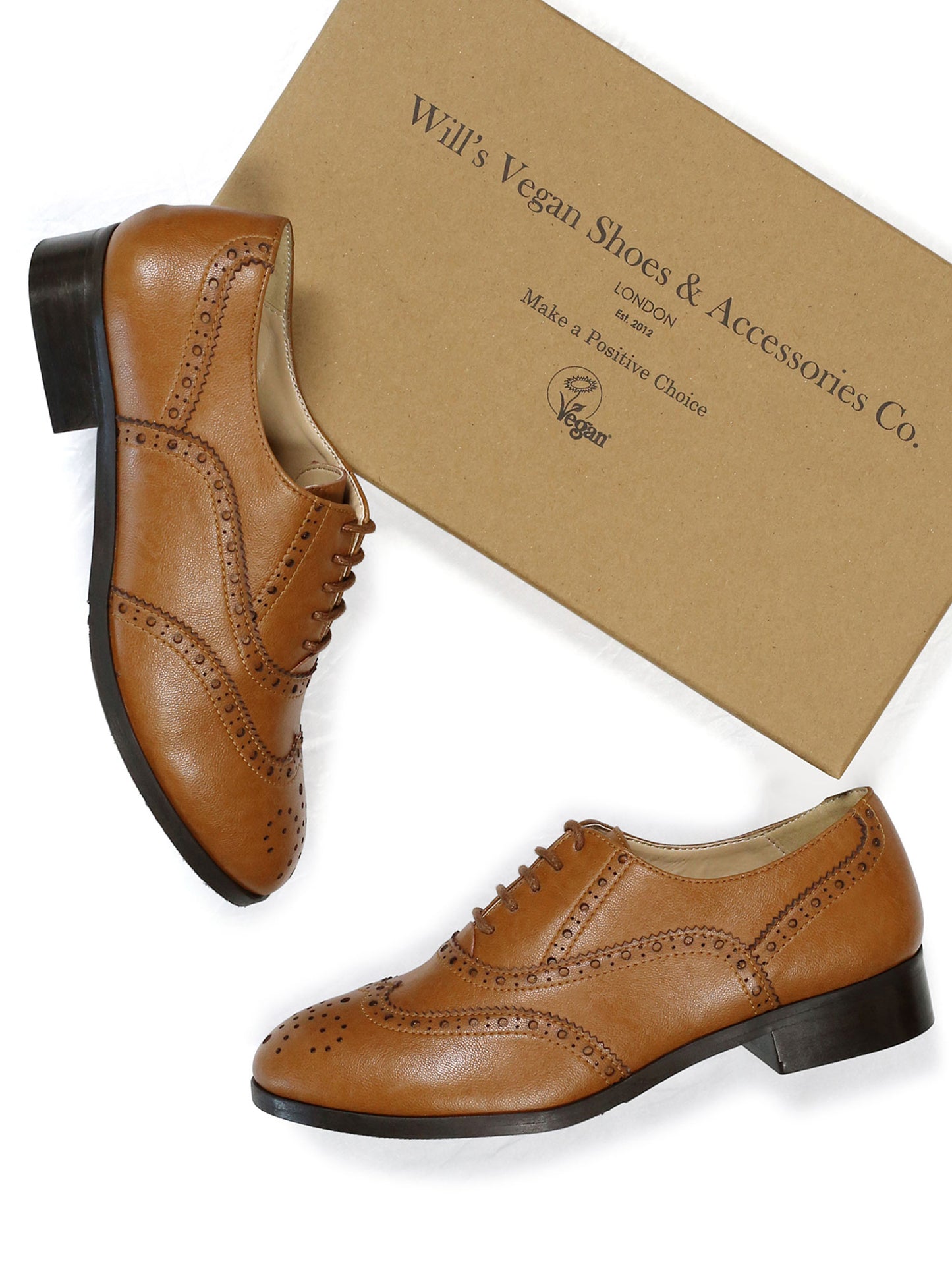 Weit geschnittene Oxford Brogues