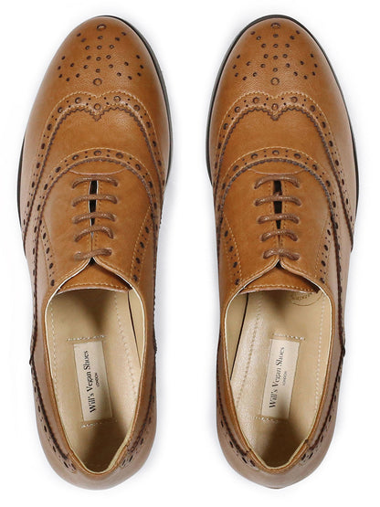 Weit geschnittene Oxford Brogues