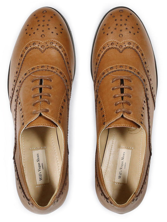 Weit geschnittene Oxford Brogues | Vegane Schuhe