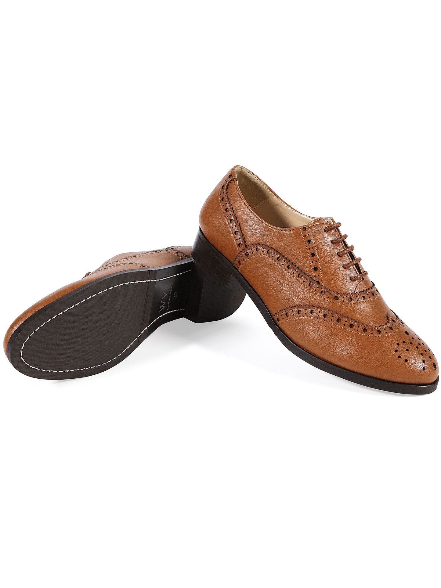 Weit geschnittene Oxford Brogues