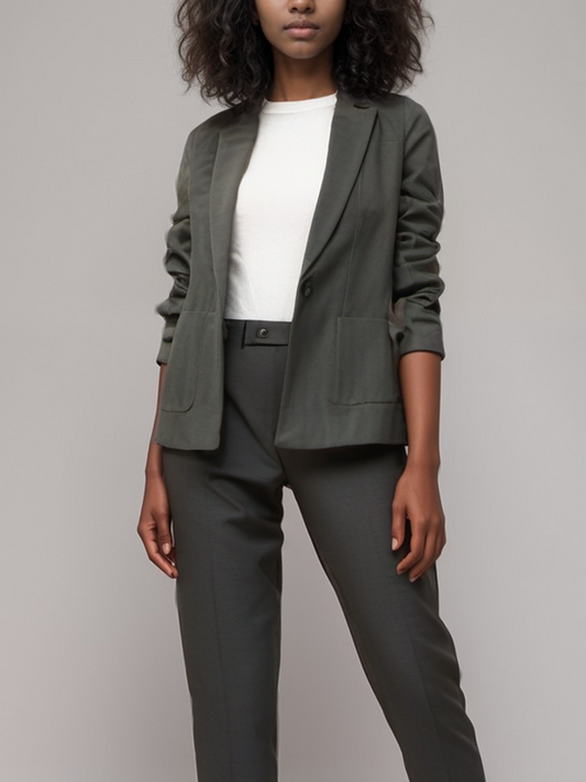 Blazer aus veganer Wolle | 