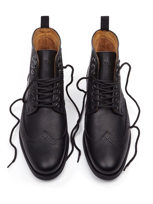 Brogue Stiefel | Vegane Herrenschuhe