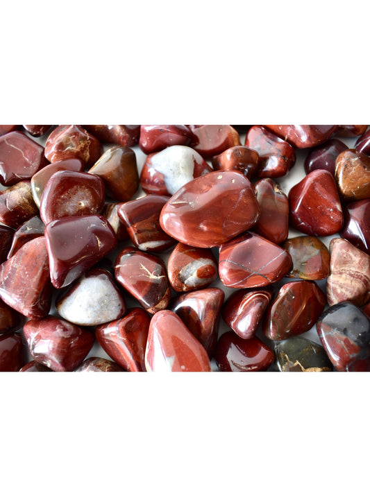 Open Heart Apothecary Rote Jaspis Palmsteine Natural Grounding Crystals | Spiritual