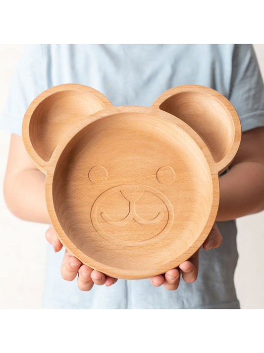 Assiette pour enfants en bois écologique The Wood Life Project | 