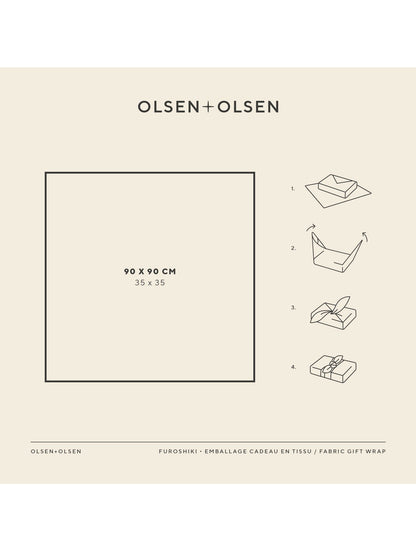 Emballage cadeau en tissu Olsen et Olsen