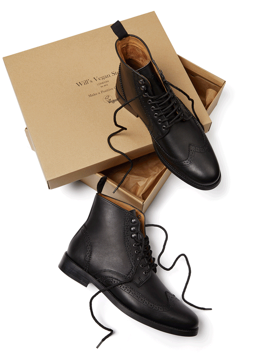 Brogue Stiefel | Vegane Stiefel