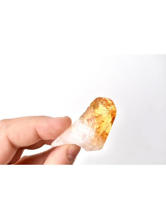 Apothicaire à cœur ouvert Cristal de Citrine brute Points Jaune Guérison Riki Minéral | Spirituel